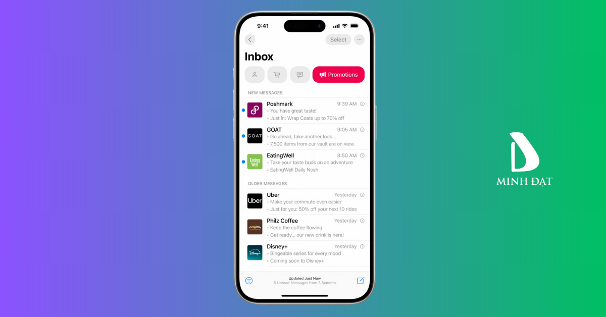 Mail IOS 18