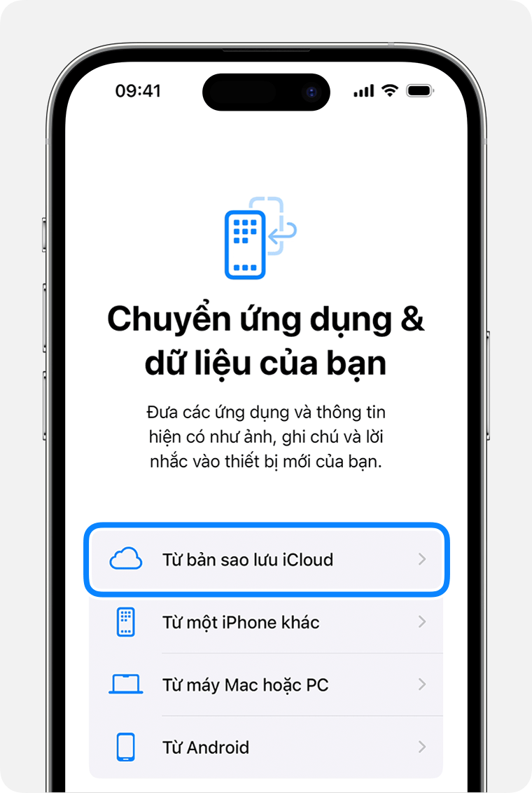 chuyển dữ liệu từ iPhone cũ 