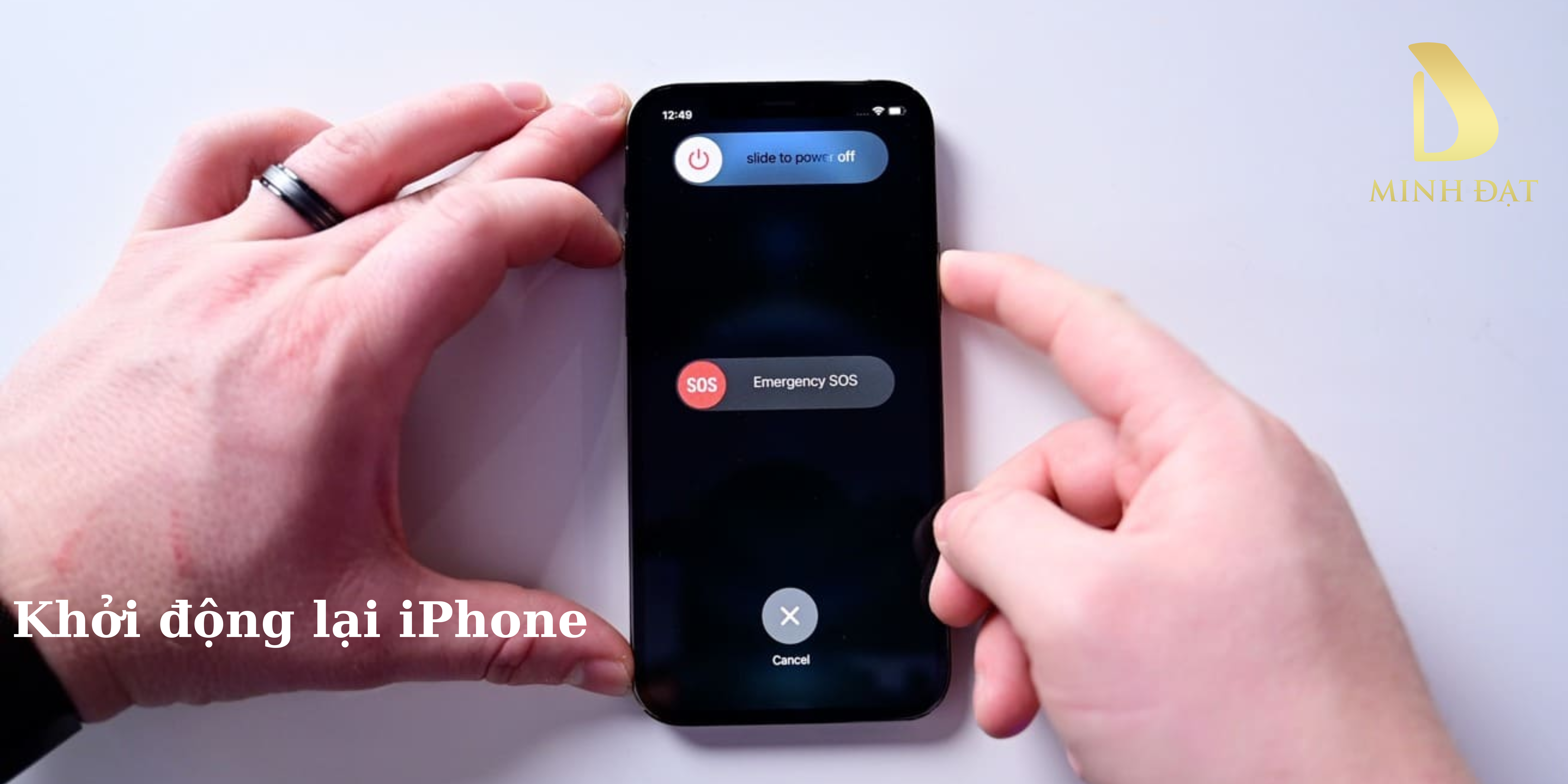 Khởi động lại iPhone khi bị mất sóng