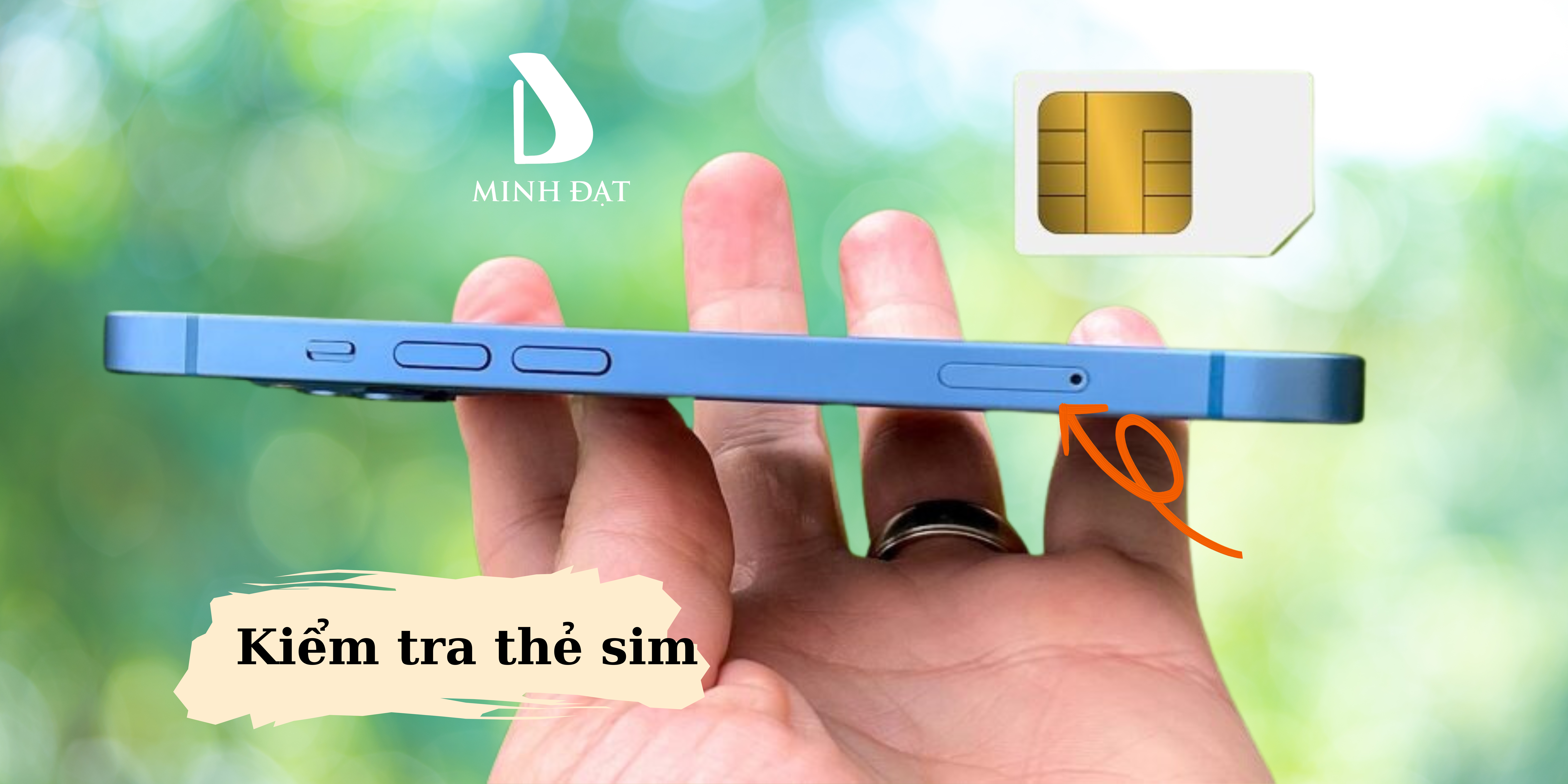 Kiểm tra thẻ Sim khi iPhone bị mất sóng