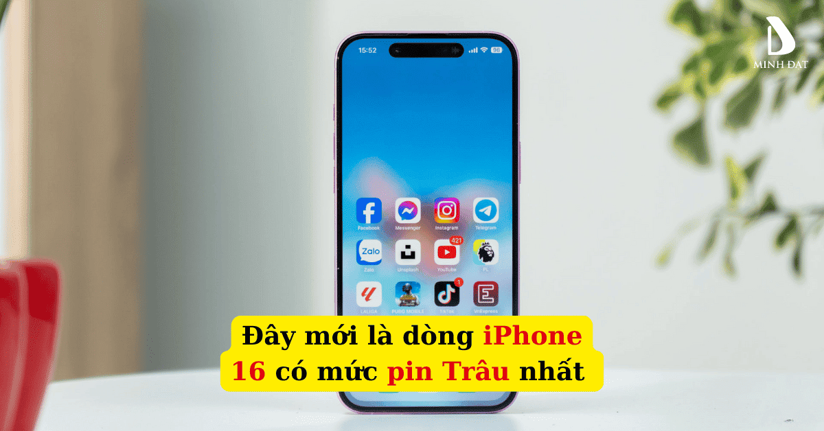 Pin iPhone 16 Plus gây bất ngờ người dùng bởi thời lượng pin ấn tượng nhất