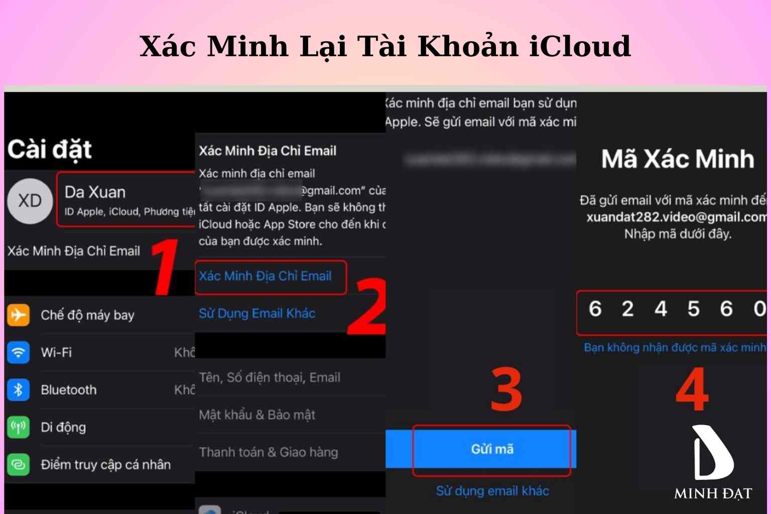 Xác Minh Lại Tài Khoản iCloud IPhone