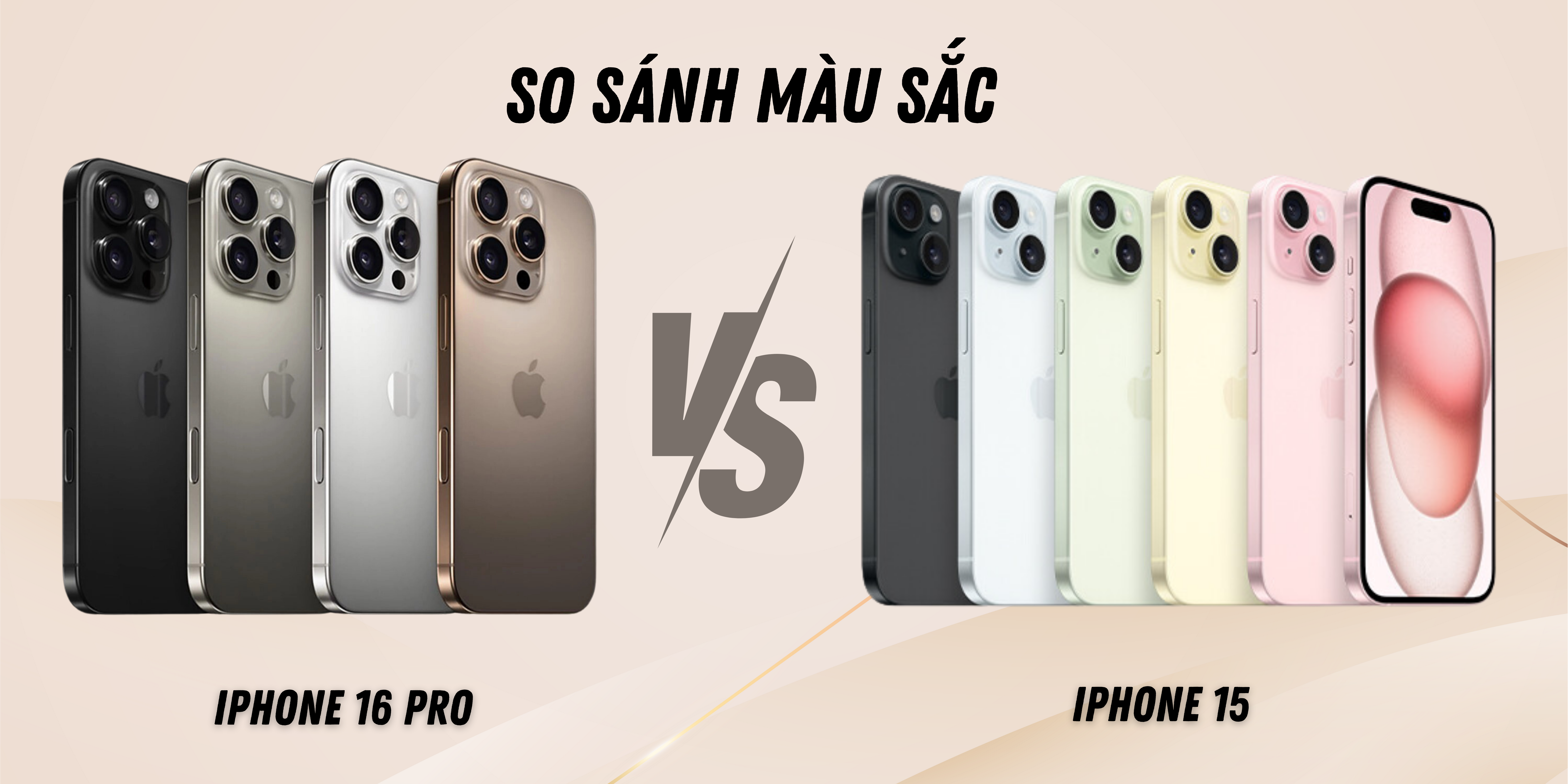 Màu sắc iPhone 16 Pro