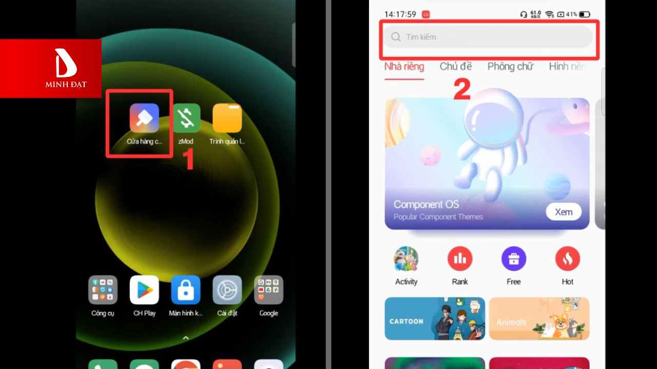 6 Cách Biến OPPO Thành iPhone Hiệu Quả Nhất - Đổi Giao Diện Bằng Theme Store (Cửa Hàng Chủ Đề)