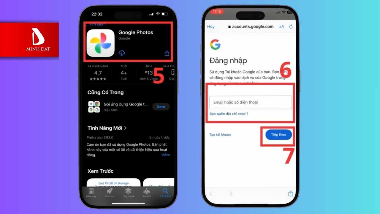 Cách chuyển dữ liệu từ realme sang iPhone bằng Google Photos