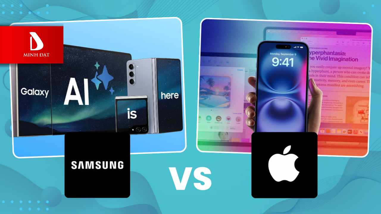 So sánh công nghệ AI của Apple và Samsung tích hợp trên điện thoại