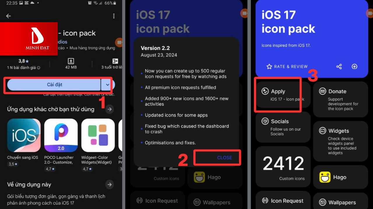 6 Cách Biến OPPO Thành iPhone Hiệu Quả Nhất - Sử Dụng Icon Pack (Bộ Biểu Tượng)