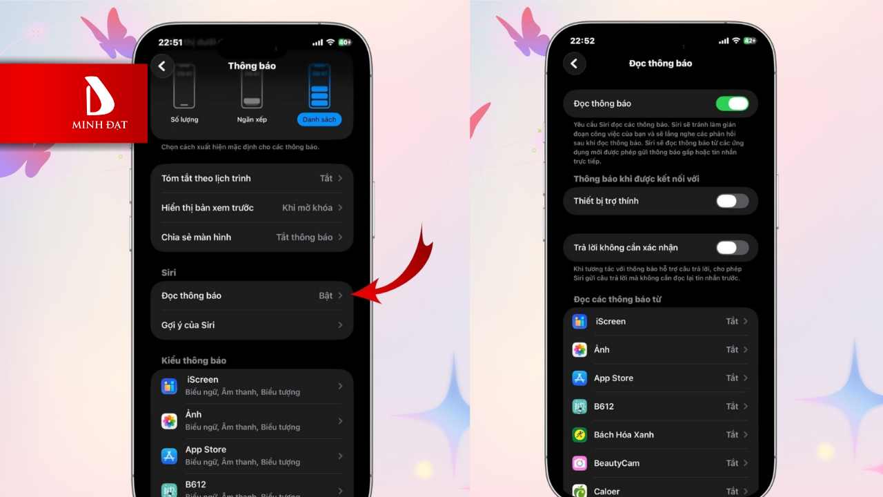 Hướng Dẫn Cách Bật Thông Báo Siri Chi Tiết