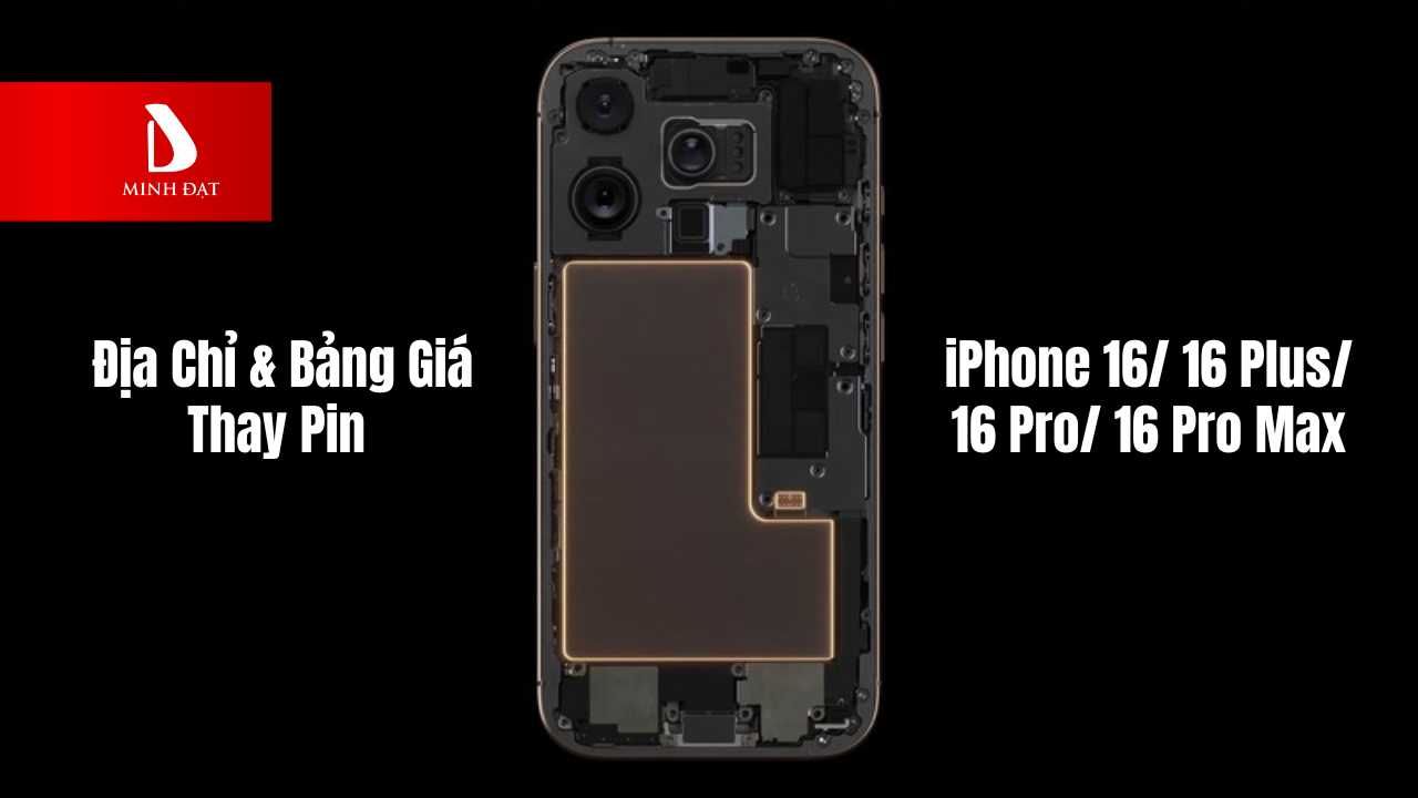 Địa chỉ thay pin iPhone 16/16 Plus/16 Pro/16 Pro Max giá rẻ Hải Phòng