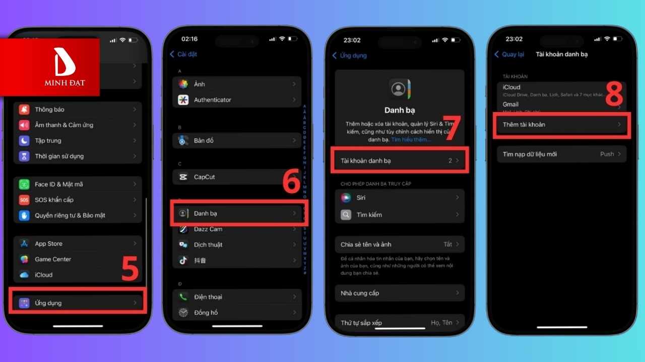 Cách đồng bộ danh bạ từ realme sang iPhone bằng Google