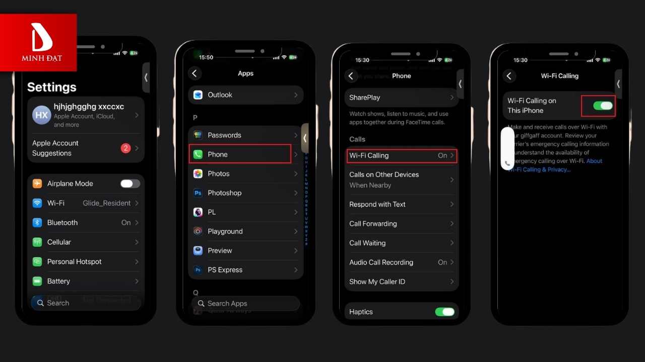 Sử Dụng Cuộc Gọi Qua Wi-Fi (Wi-Fi Calling)