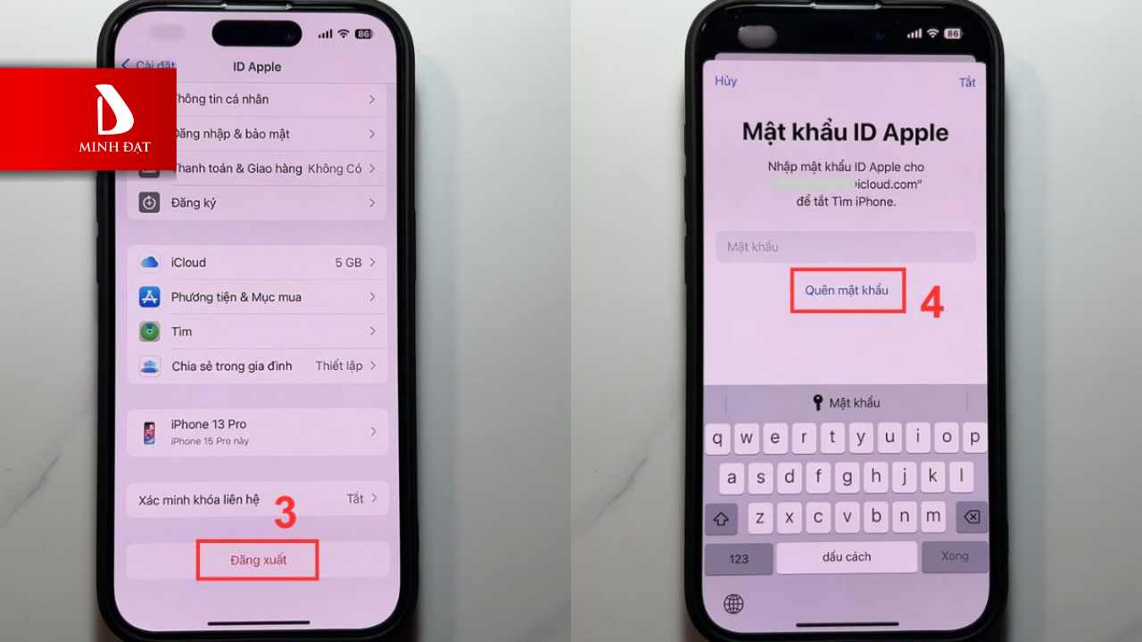 Xóa ID Apple Khi Quên Mật Khẩu