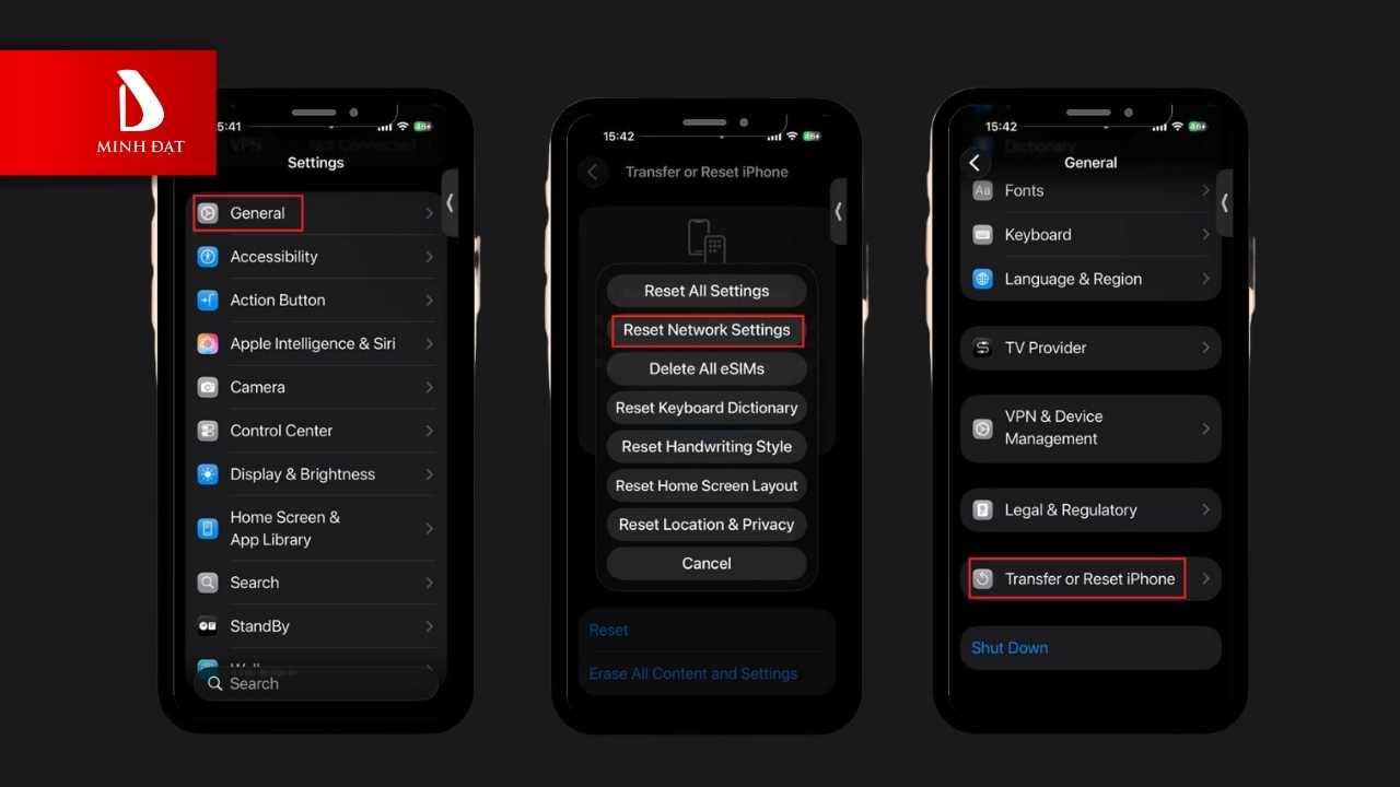 Đặt Lại Cài Đặt Mạng iPhone (Reset Network Settings)