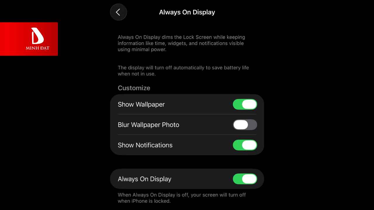 Sự Thay Đổi Lớn Trên iOS 26 Always On Display