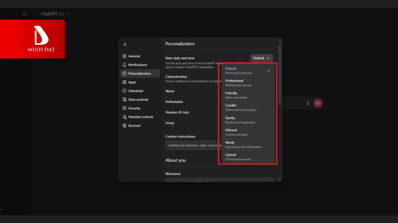 Thiết Lập "Cá Tính" Cố Định Bằng Tính Năng Personalization