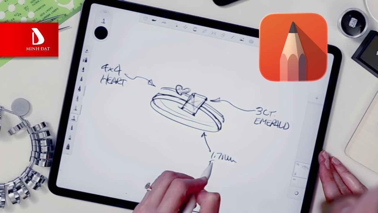 Top 12 ứng dụng vẽ trên iPhone phổ biến nhất hiện nay - Sketchbook