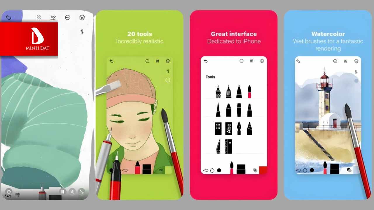 Top 12 ứng dụng vẽ trên iPhone phổ biến nhất hiện nay - Taayasui Sketches