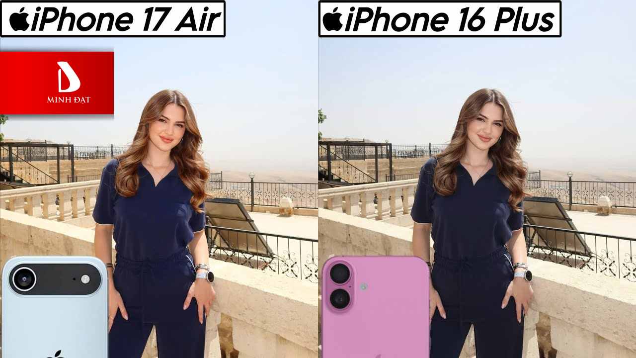 So sánh iPhone 17 Air với iPhone 16 Plus - camera