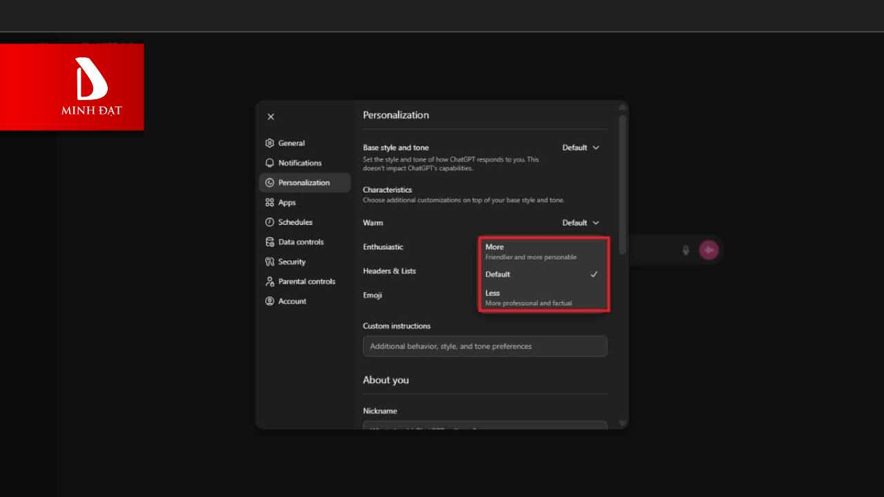 Thiết Lập "Cá Tính" Cố Định Bằng Tính Năng Personalization