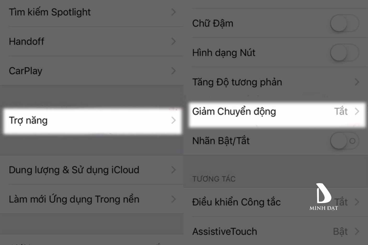 Tắt hiệu ứng hình ảnh không cần thiết trên iPhone