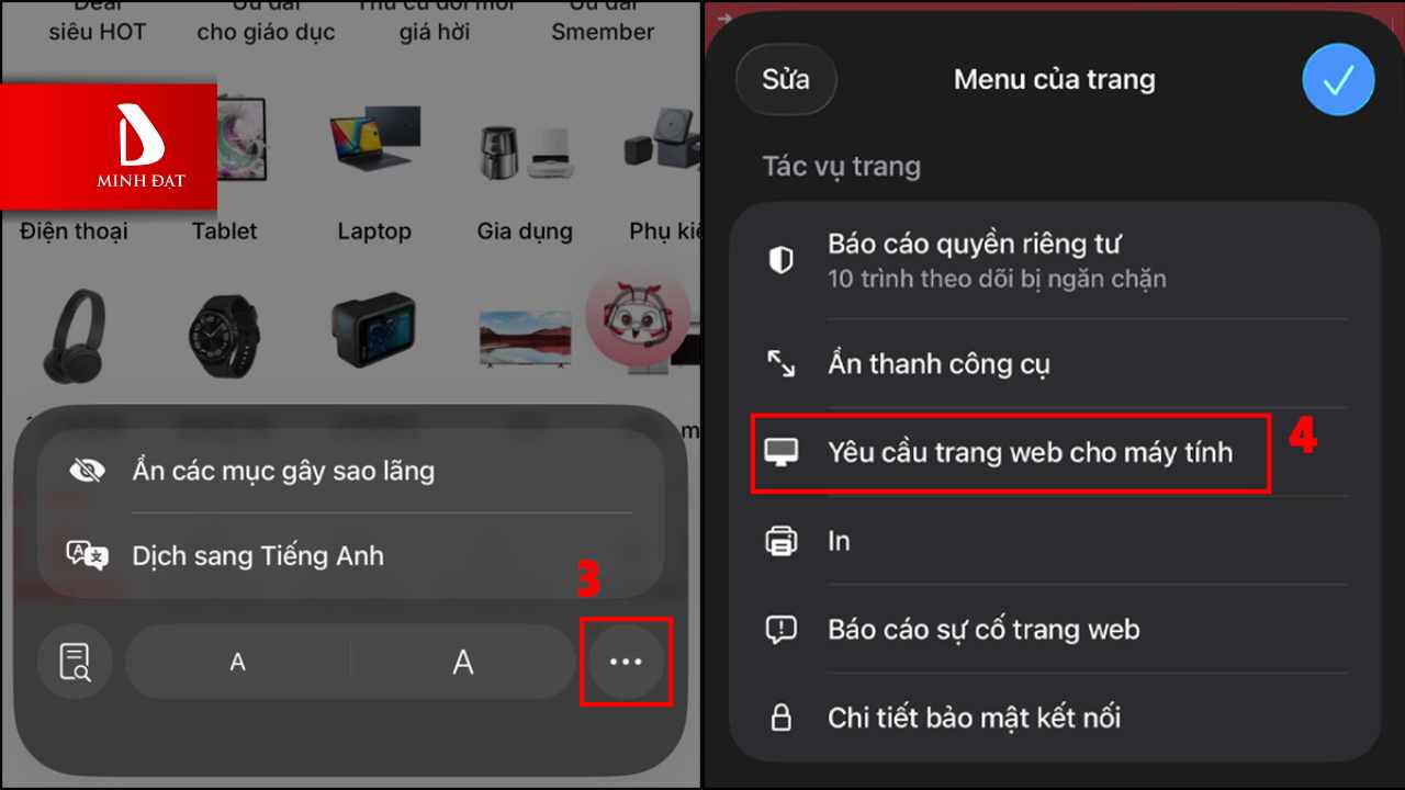 Hướng Dẫn Chuyển Sang Chế Độ Máy Tính Trên iPhone (Safari)