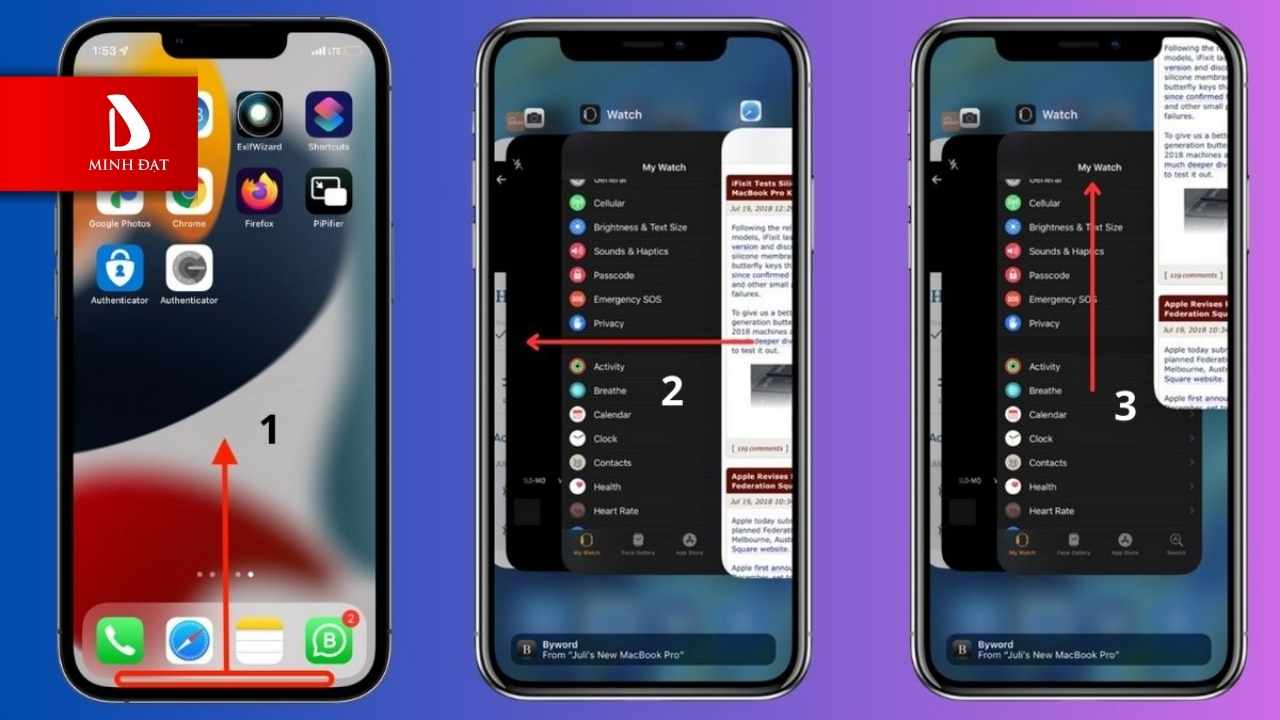 Mẹo Đóng Nhiều Ứng Dụng Cùng Lúc (Bí Kíp 3 Ngón Tay)