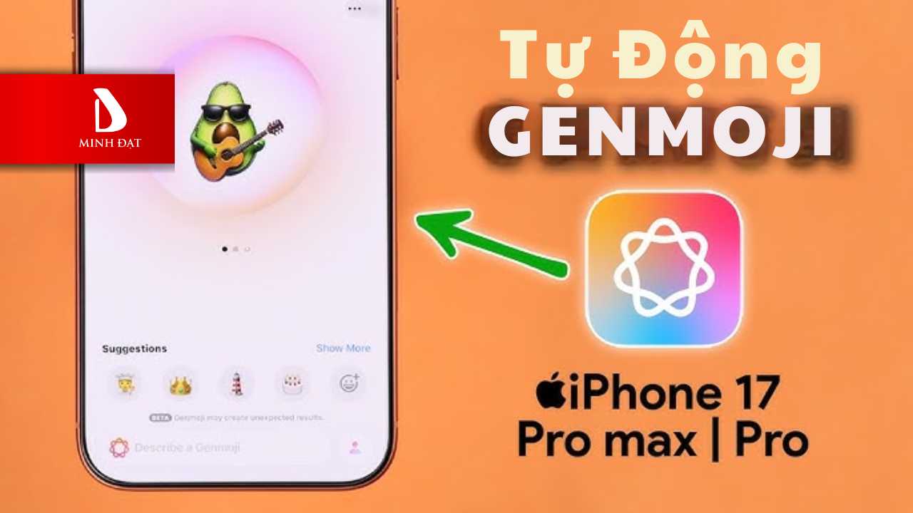 Tùy chỉnh "Genmoji Tự Động" Cảm Xúc Ẩn trên iPhone 17 pro max