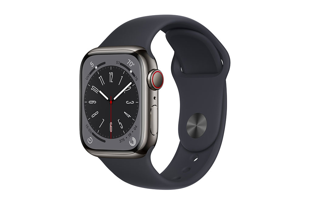 Apple Watch S8 LTE 41mm viền thép dây cao su - Chính hãng VN/A