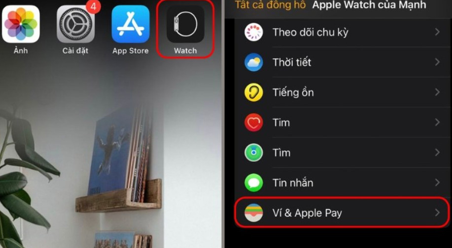 Apple Pay trên Apple Watch