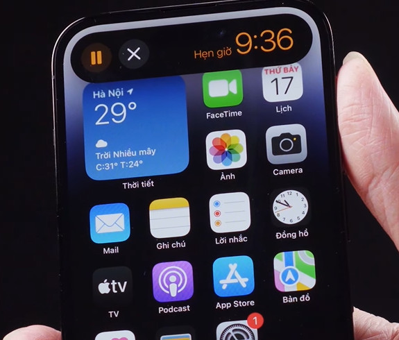 Dynamic Island trên iPhone