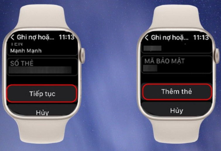 Apple Pay trên Apple Watch