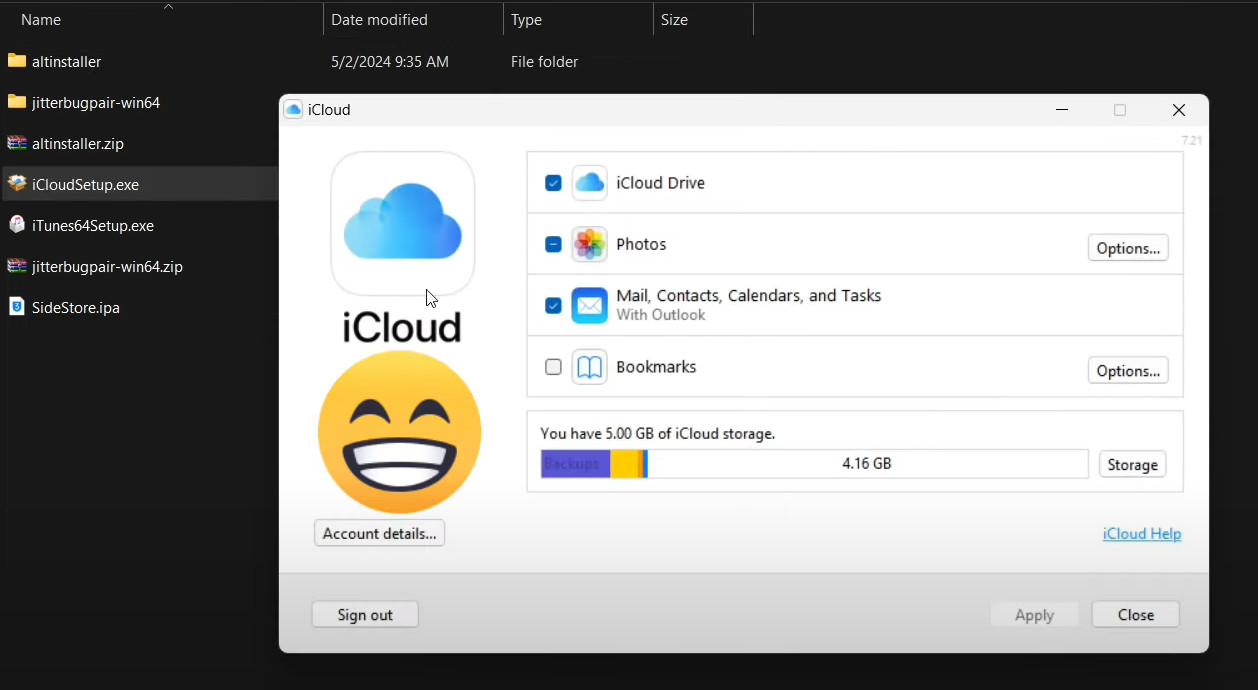 Tải iCloud và đăng nhập